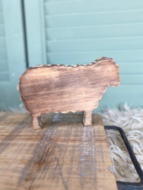 Houten schaap maat S