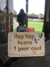 Mijlpaalkaart met hartje