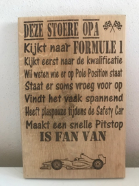 Tekstbord Deze stoere opa