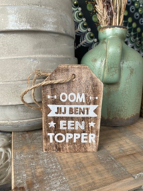 Houten hanger Oom