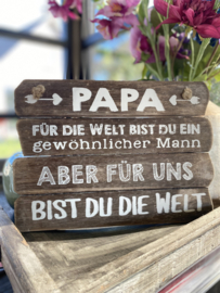 Tekst papa wereld Duits
