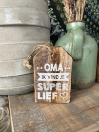 Houten hanger oma