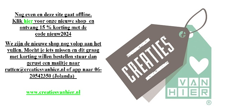 Welkom in de Webwinkel van  Creaties van hier