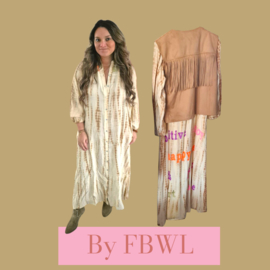 Suedine fringe gilet