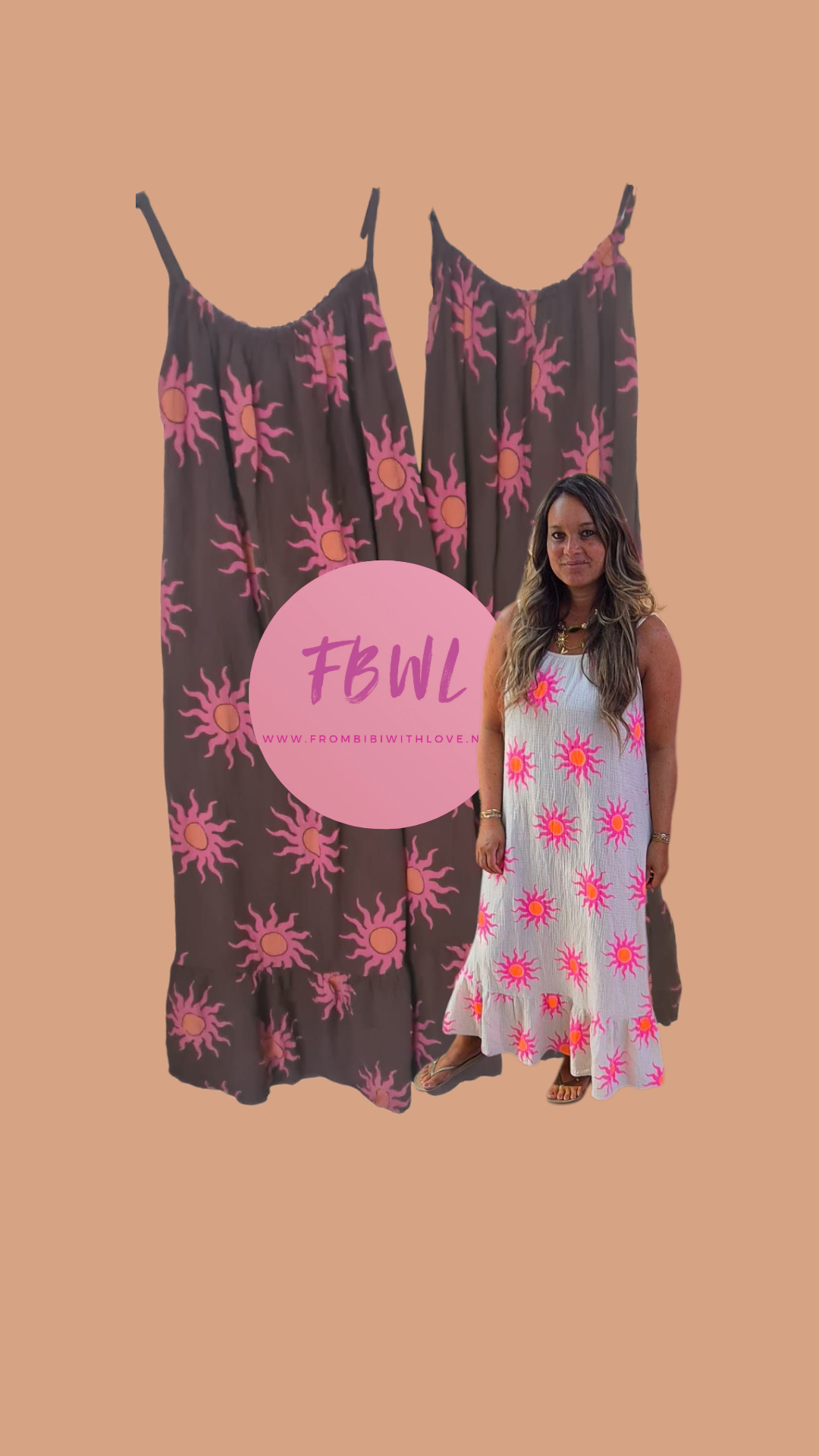 Sunshine dress bruin☀️