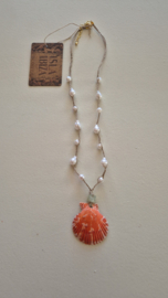 Isla Ibiza ketting shell/parels