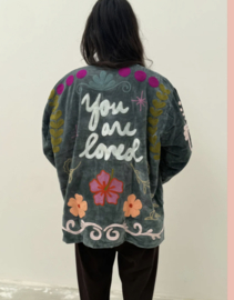 Velvet jacket you are loved