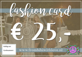 Fashion card 25 euro