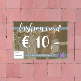 Fashion card 10 euro
