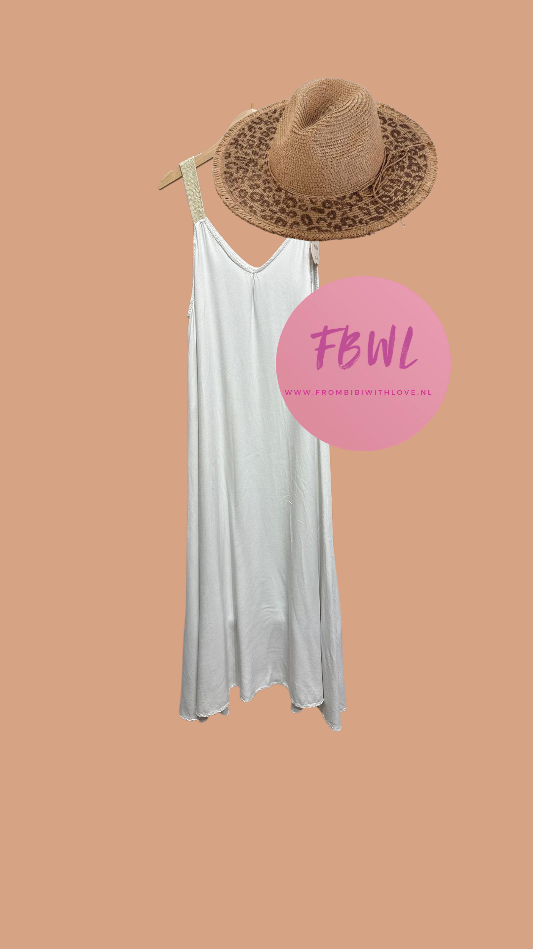 Wafel Basic Bibi dress met mooie rug