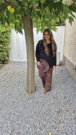 Suedine broek