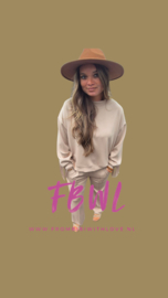 Fringe sweater zand