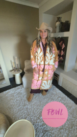 Lange velvet jas