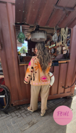 Jacket palm Camel (katoen)
