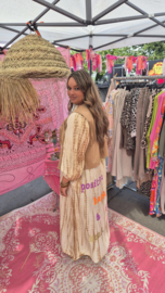 Suedine fringe gilet
