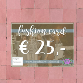 Fashion card 25 euro