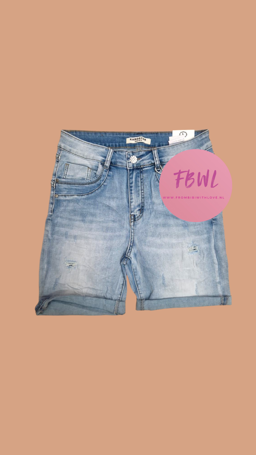 Karostar jeans shortje
