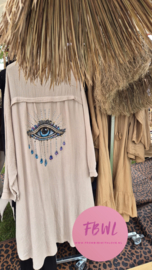 Wafel eye tuniek/blouse