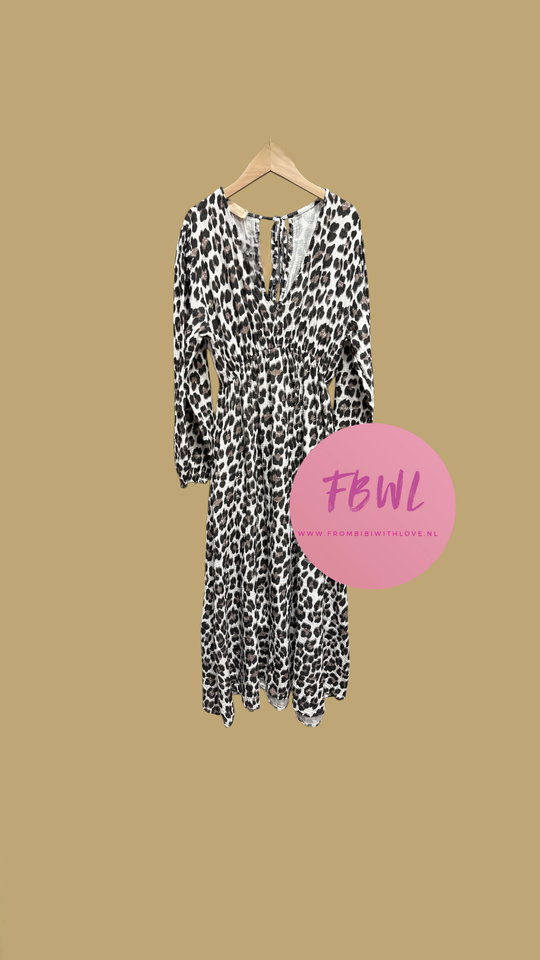 Leopard tailla dress