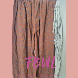 Leopard green broek