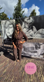 Suedine trenchcoat jasje