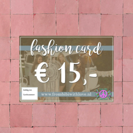 Fashion card 15 euro