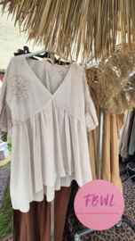 Tuniek pailletten flowers