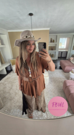 Basic shirt met ketting