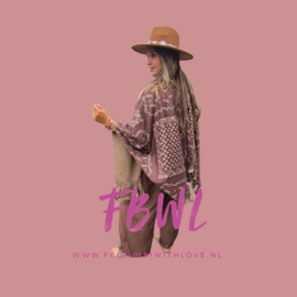 Poncho cape print