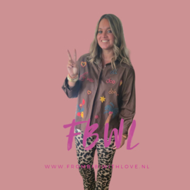 Blouse bruin/colourvibe