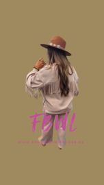 Fringe sweater zand