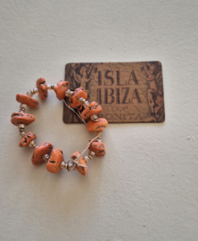 Isla Ibiza armband sunset coral