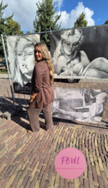Suedine trenchcoat jasje
