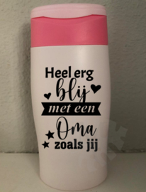 Douchegel heel erg blij met een mama/oma zoals jij