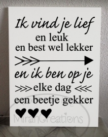 Ik vind je lief