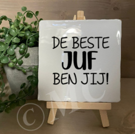 tegel:  De leukste Juf / Meester