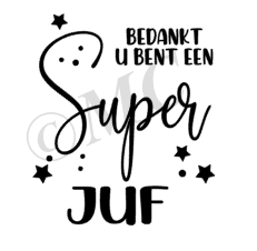 Bedankt u bent een super juf meester