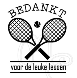 Bedankt - Tennis