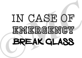 In case of emergency