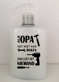 Etiket- Als opa het niet kan maken