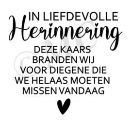 In liefdevolle herinnering