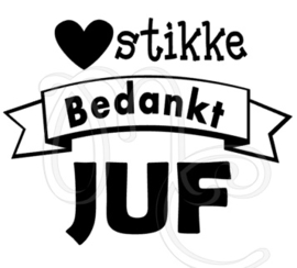 Hartstikke bedankt juf / meester