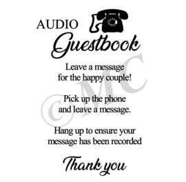 Audio guestbook