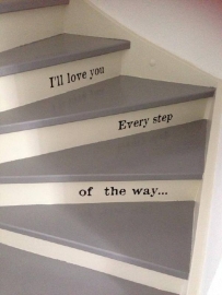 I"ll love you every step of the way