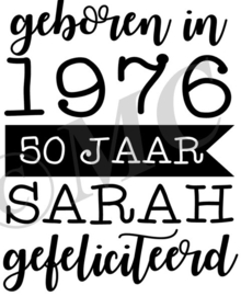 Geboren in .... Sarah