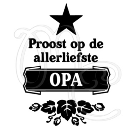 Proost op de allerliefste papa / opa (ster)