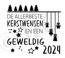 Sticker : De allerbeste Kerstwensen