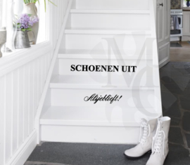 Trapsticker: Schoenen uit