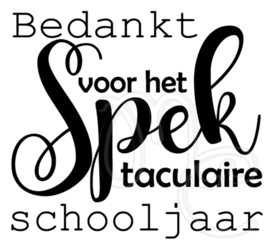 Bedankt voor het spek taculaire schooljaar