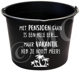 Met pensioen gaan is een hele eer